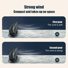 LONG NECK FOLDABLE DOUBLE HEADED FAN - 360 ROTATION Mega Bazzar Pk Pid 3066473