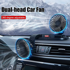 LONG NECK FOLDABLE DOUBLE HEADED FAN - 360 ROTATION Mega Bazzar Pk Pid 3066473