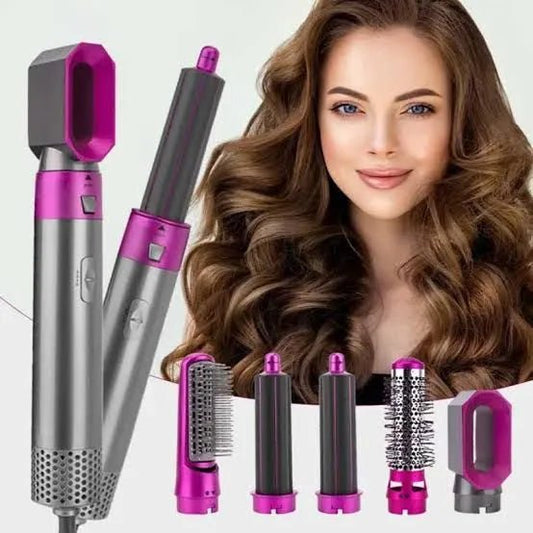 5 IN 1 MULTIFUNCTIONAL HAIR DRYER COMB SET - Mega Bazzar Pk