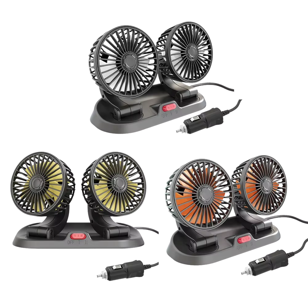 LONG NECK FOLDABLE DOUBLE HEADED FAN - 360 ROTATION Mega Bazzar Pk Pid 3066473