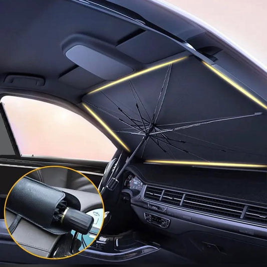 Foldable Car Windshield Umbrellas - Mega Bazzar Pk