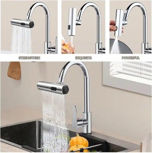 functional Kitchen Sink Waterfall FaucetMulti - Mega Bazzar Pk