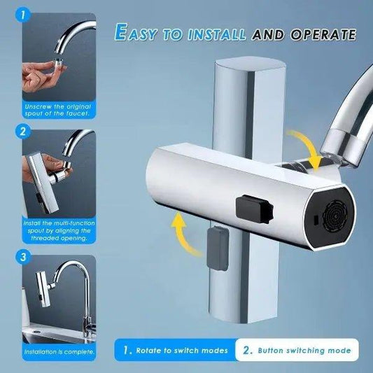 functional Kitchen Sink Waterfall FaucetMulti - Mega Bazzar Pk