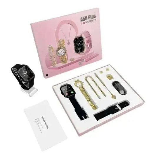 Smartwatch For Women, 6 In 1 A58 Plus | Best Quality Smart Watch For Girls - Mega Bazzar Pk