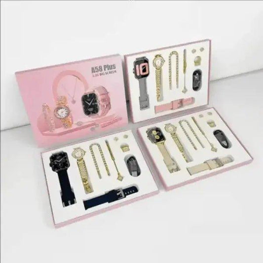 Smartwatch For Women, 6 In 1 A58 Plus | Best Quality Smart Watch For Girls - Mega Bazzar Pk